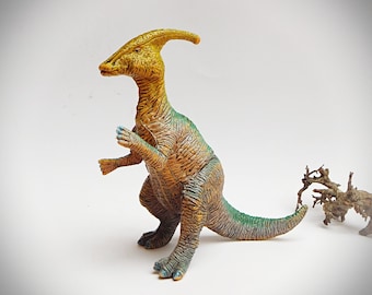 Vintage 1991 U.K.R.D / UKRD Dinosaurier Parasaurolophus, Dinosaurier Figur, Dino, Spielzeug
