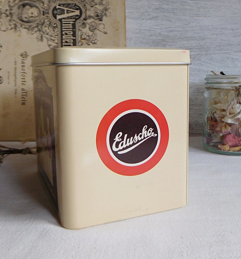 Eduscho coffee tin can coffee tin tea tin cocoa can Etsy