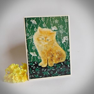 Villeroy & Boch VilboCard, A26 / I-82 Cat, gatto, cartolina in porcellana Made in W. Germania, cartolina in porcellana, vintage