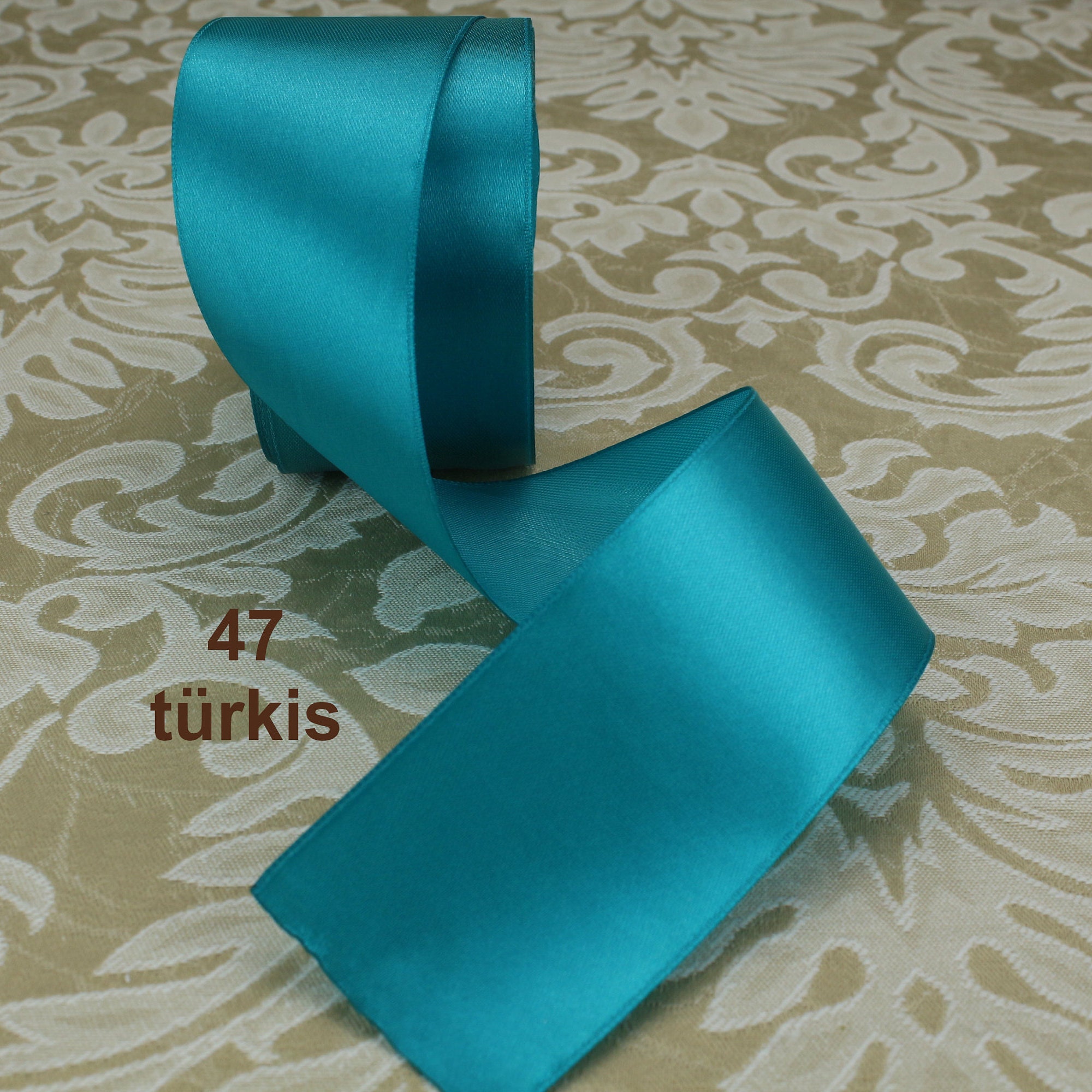 Langeo Ribbon, Fabric Ribbons 100 Yards 2cm 3/4 Wide, Gift Wrapping Ribbon, Holiday Decorative Ribbon, Cake Box Wrapping Ribbon/Gold Ribbon