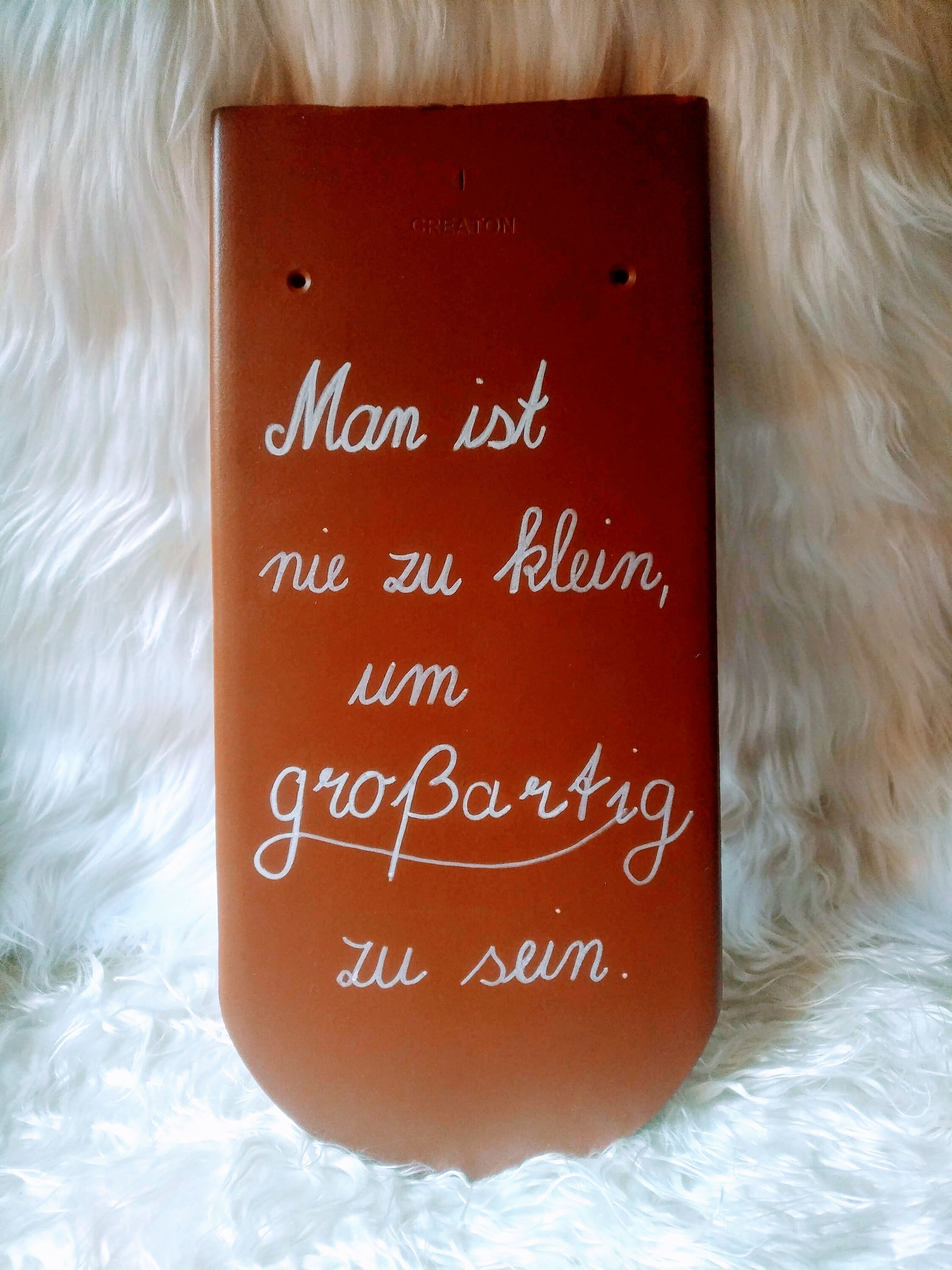 Dachziegel mit Spruch Etsy.de