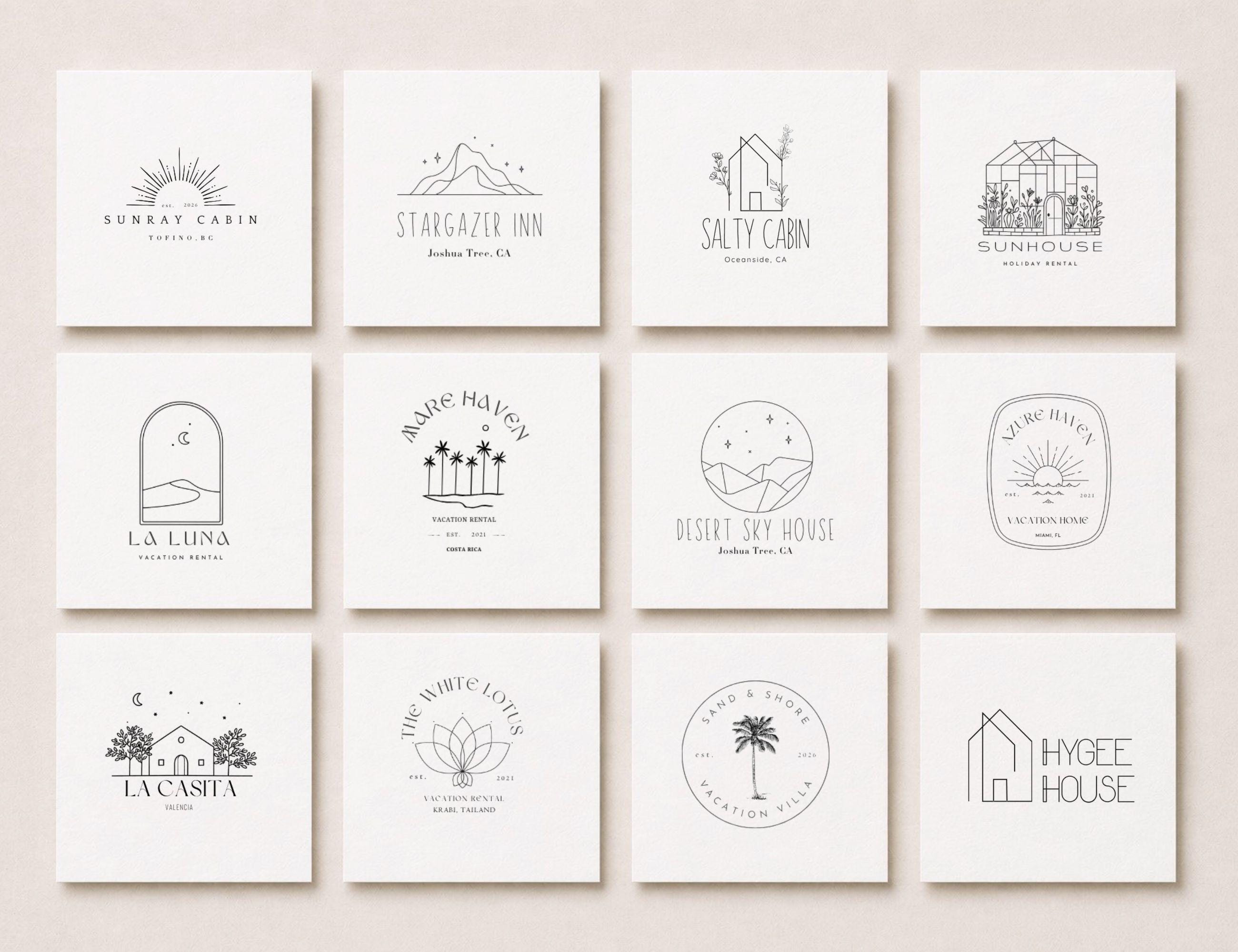 Airbnb Logo Kit | Canva Vacation Rental Branding Templates (instant ...