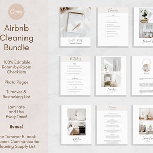 Airbnb Cleaning bundle  | Airbnb Turnover | Airbnb | VRBO | Vacation Rental | Cleaning Template | Airbnb Template | Airbnb Sign | STR | Host