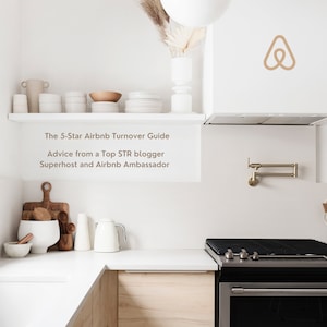 Airbnb Cleaning Checklist & 5-Star Turnover Guide (Canva Editable)
