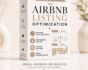 Airbnb Listing Optimization Service, Title, Description, Host Bio, Captions