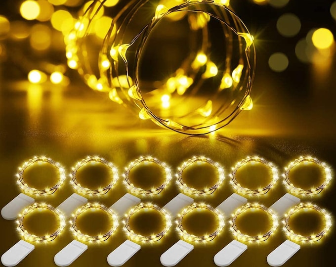 12 Pack of 20 Leds Fairy Lights Wedding Decorations Copper Etsy