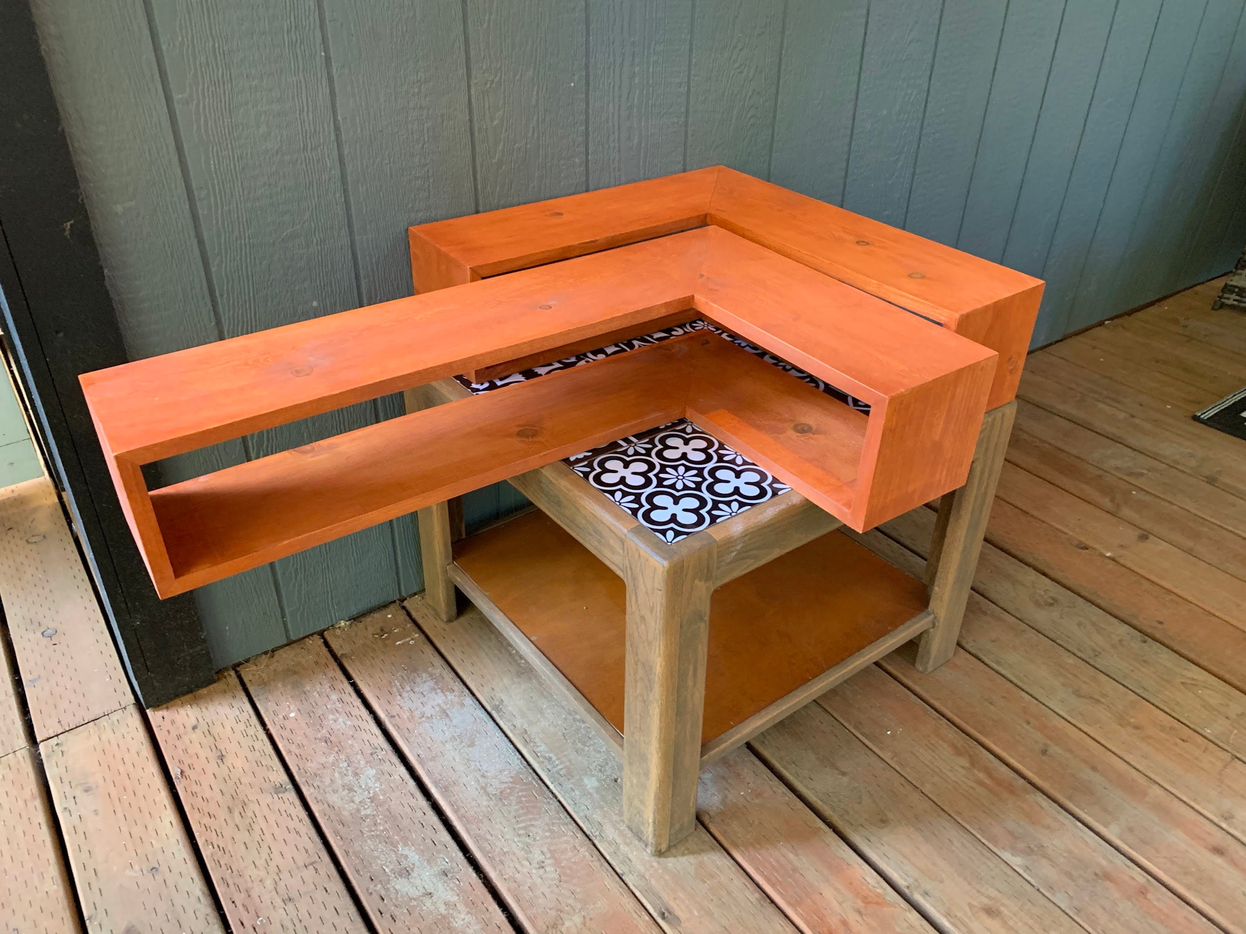 Handmade Set of 2 Large Corner Shelves. Modern Corner Shelf. Etsy