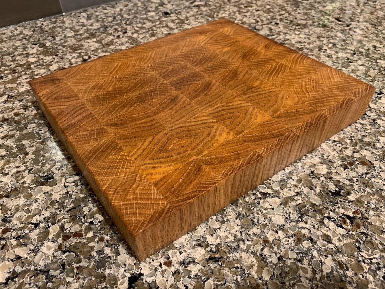 Oak End Grain Cutting Board - Made in the USA From Local Wood - Etsy Norway, image size:1304x978
