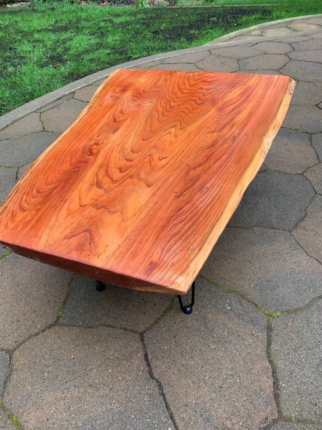 Large Live Edge Cedar End Coffee Table/end or Side Table! Reclaimed ...