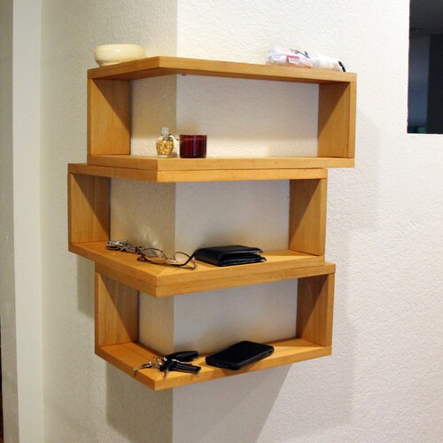 Corner Bookcase Wall Mounted Wall Design Ideas