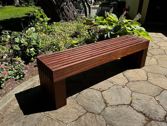 Kebony Wood Large Outdoor Bench Furniture. Made From Kebony Wood Norway. 1 in the World for Patio Furniture or Deck Bench. Made to Order Etsy
