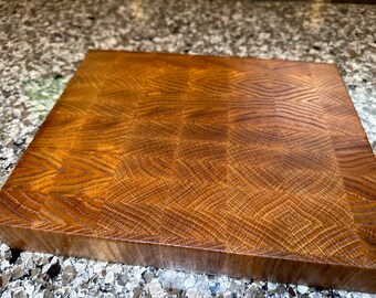 Oak End Grain Cutting Board - Made in the USA from Local Wood
