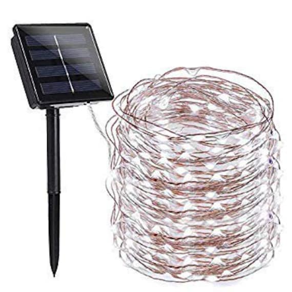 Solar powered string lights with remote deals