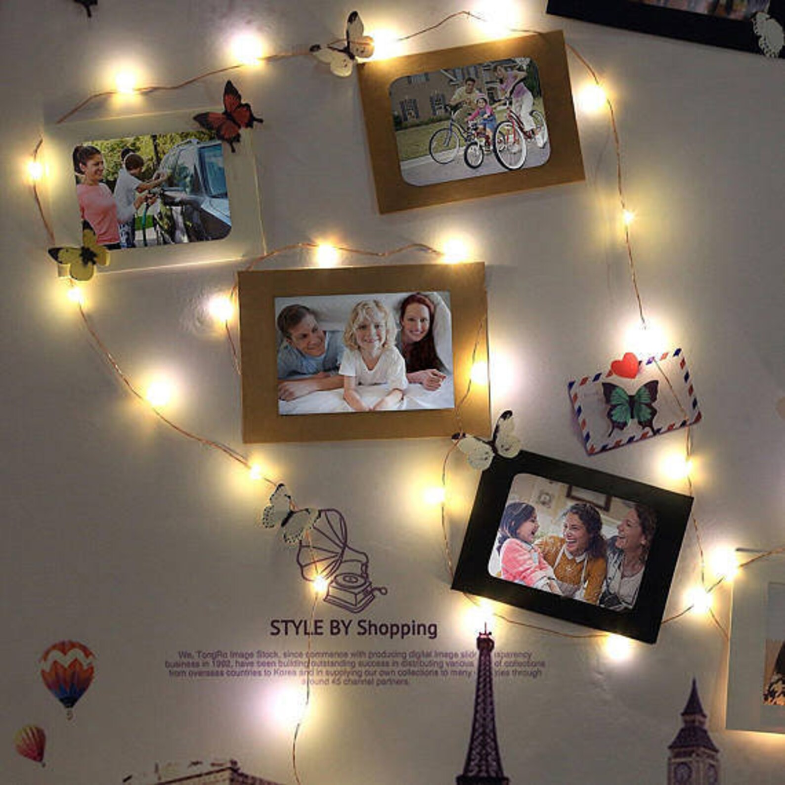 100 LEDs Fairy Lights Photo Display picture frame hanging Etsy