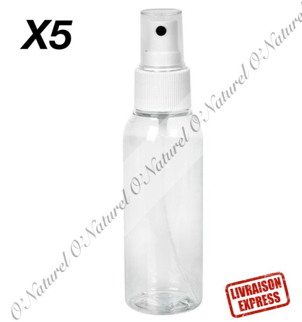 x5 Flacon Vide Spray Atomiseur Plastique