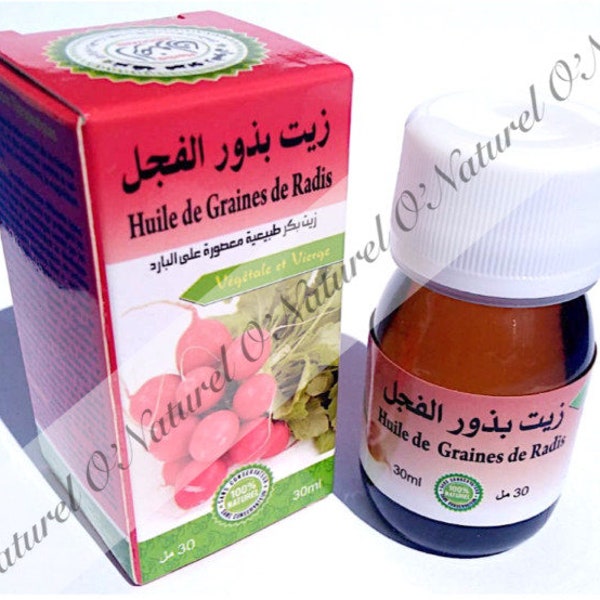 Huile de Graines de Radis 100% Pure & Naturelle 30ml