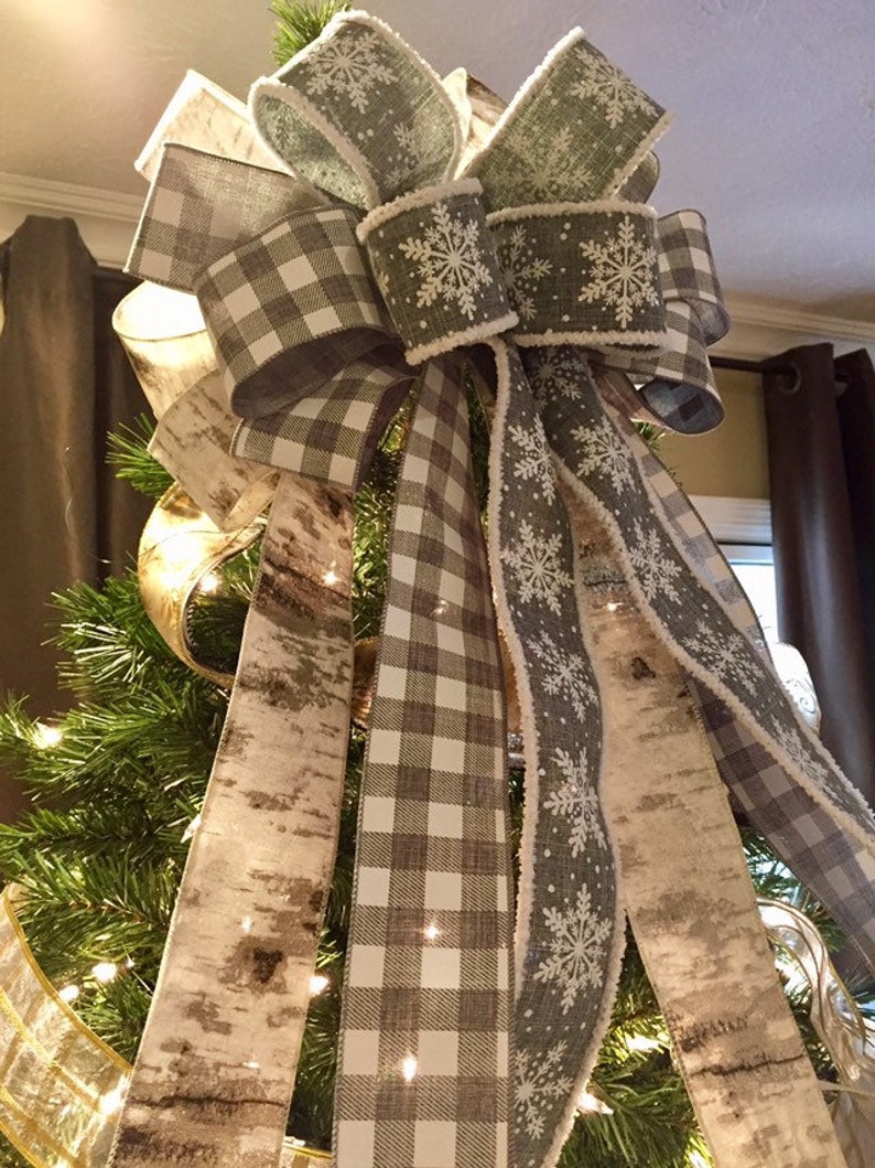 buffalo check tree topper