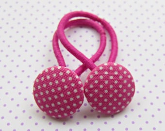 Pink Dots Children's hair rubber set