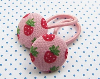 Mini Strawberries Children's Hair Gum Set pink