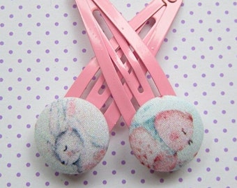 Bunny & Chick Romance Children's Hair Clip Set