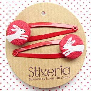 Bunny hair clips bunny image 1