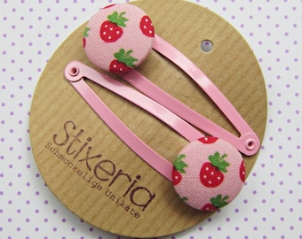 Mini Strawberries Children's Hair Clips