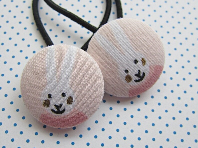 Bunny Snow Hair Tie Set Bunnies image 1