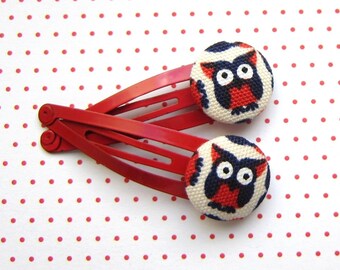 Hair clips owl