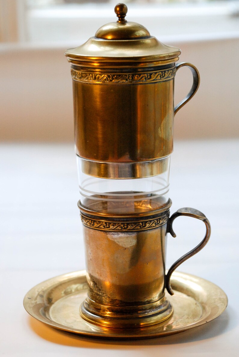 Austrian Vintage Brass Drip Coffee Maker From 1920s Etsy