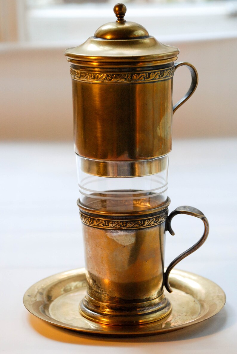 Austrian Vintage Brass Drip Coffee Maker From 1920s Etsy