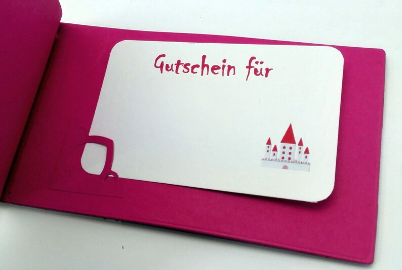 Gutscheinheft Blankogutscheine für Mädchen Prinzessin Bild 2