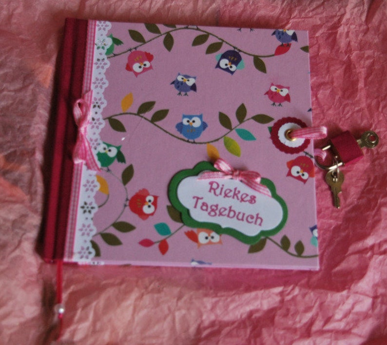 Diary for Mdchen lockable owls image 1