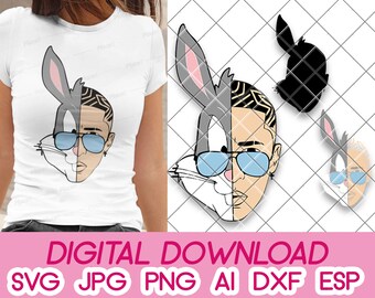 Download Bad bunny svg | Etsy