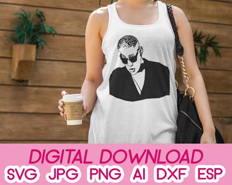 Download Bad Bunny Digital Download Dxf Svg Pdf Jpeg Png Eps | Etsy