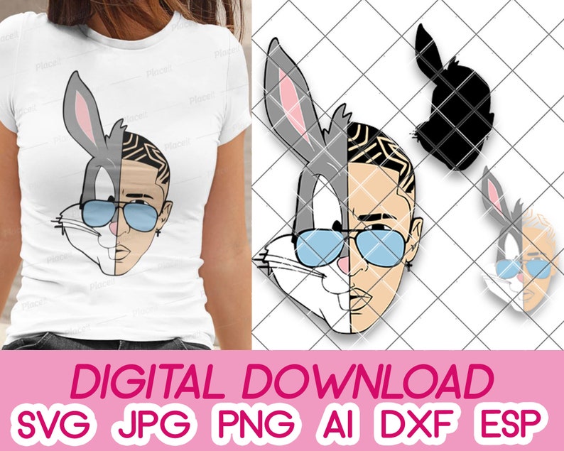 Download Bad Bunny Bugs Digital Download Dxf Svg Pdf Jpeg Png Eps ...