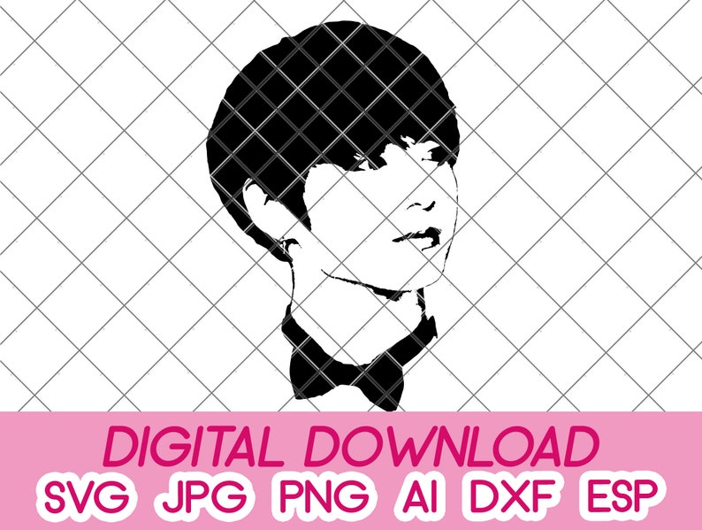 BTS Jungkook Digital Download Dxf Svg Pdf Jpeg Png Eps Image | Etsy