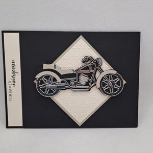 Trauerkarte Motorrad