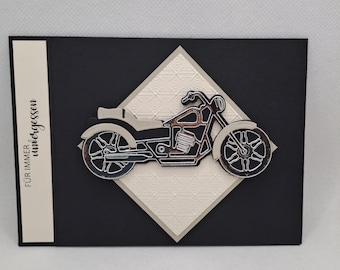 Trauerkarte Motorrad
