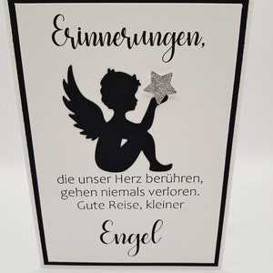 Trauerkarte Engel