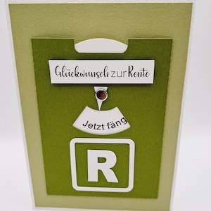 Karte zum Ruhestand