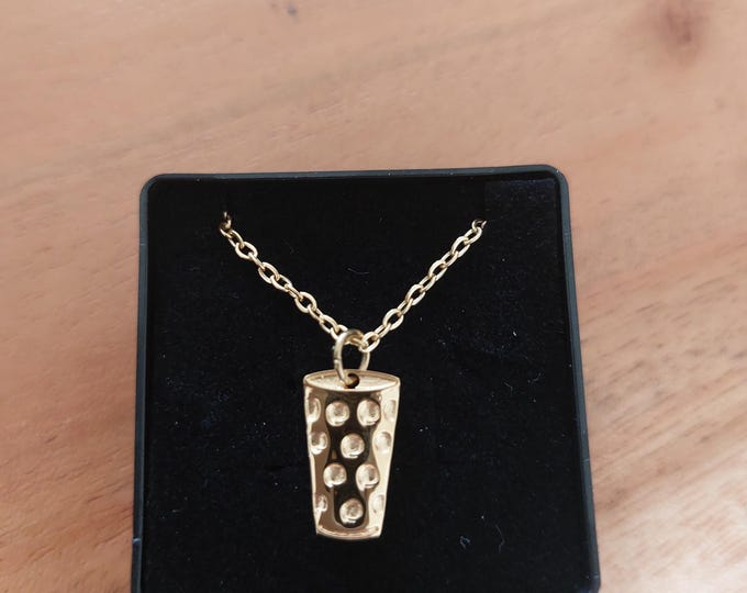 Ketten vergoldet,aus Edelstahl mit Dubbeglas