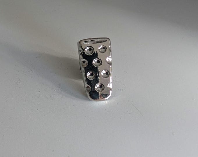 Pin Dubbeglas silberfarben