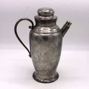 Vintage Pewter Cocktail Shaker by Continental Pewter - #910