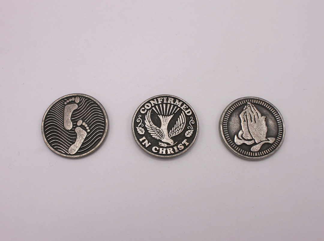 Pewter Religious Tokens Etsy