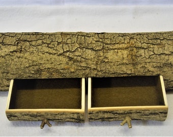 A jewelry box made from a rowan tree trunk