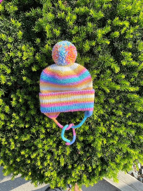 Knit Hat for Toddler, Ear Flap Hat, Winter Hat for Girls  display picture 1