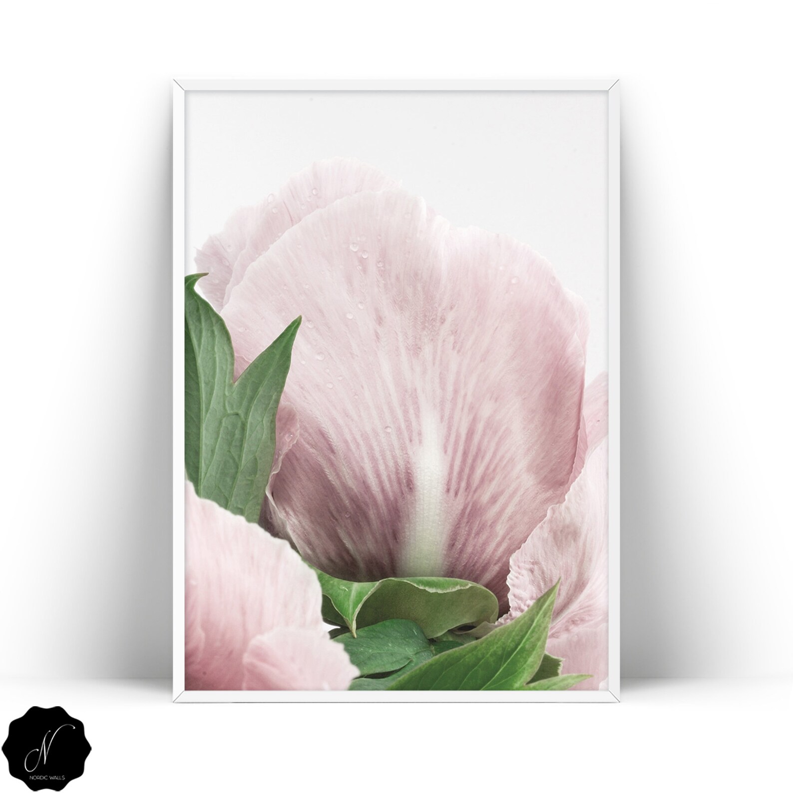 Floral Wall Art Set Of 3 Peony Wall Art Fashion Print Peony Etsy