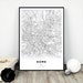 Rome Map Print Map as Art Printable Map of Rome Wall Art - Etsy
