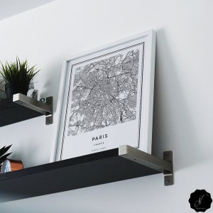 Printable Custom City Map Wall Art, Custom Street Map, Custom Map Wall Art Print, Personalized Map City Map Gift Wall Art Digital Custom Map image 3