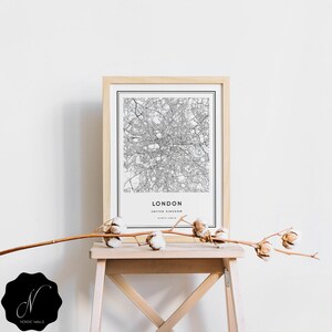 Printable Custom City Map Wall Art, Custom Street Map, Custom Map Wall Art Print, Personalized Map City Map Gift Wall Art Digital Custom Map image 5